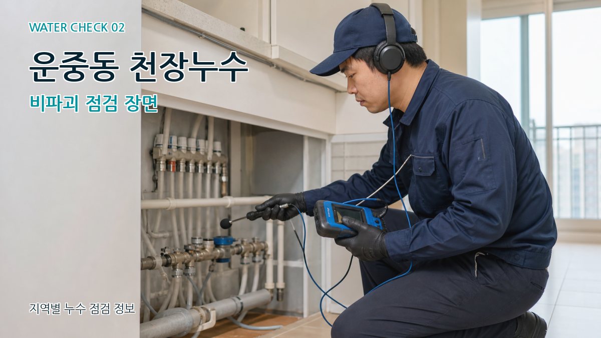 운중동 화장실누수 누수탐지 이미지
