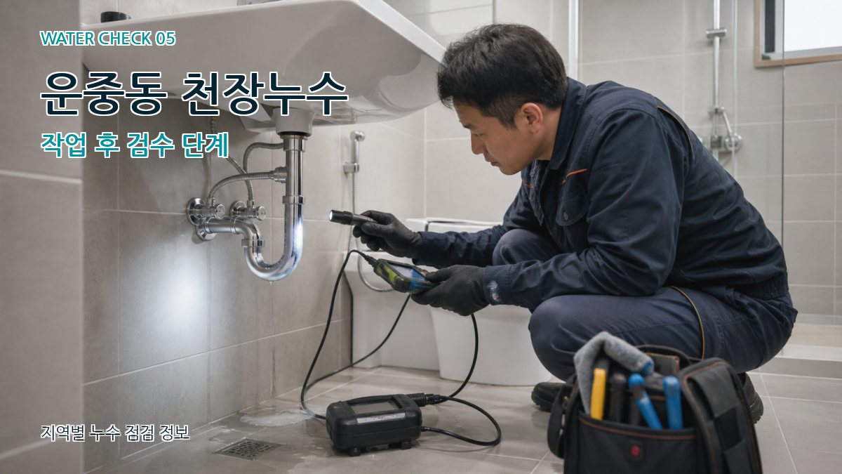 운중동 누수공사 누수탐지 이미지