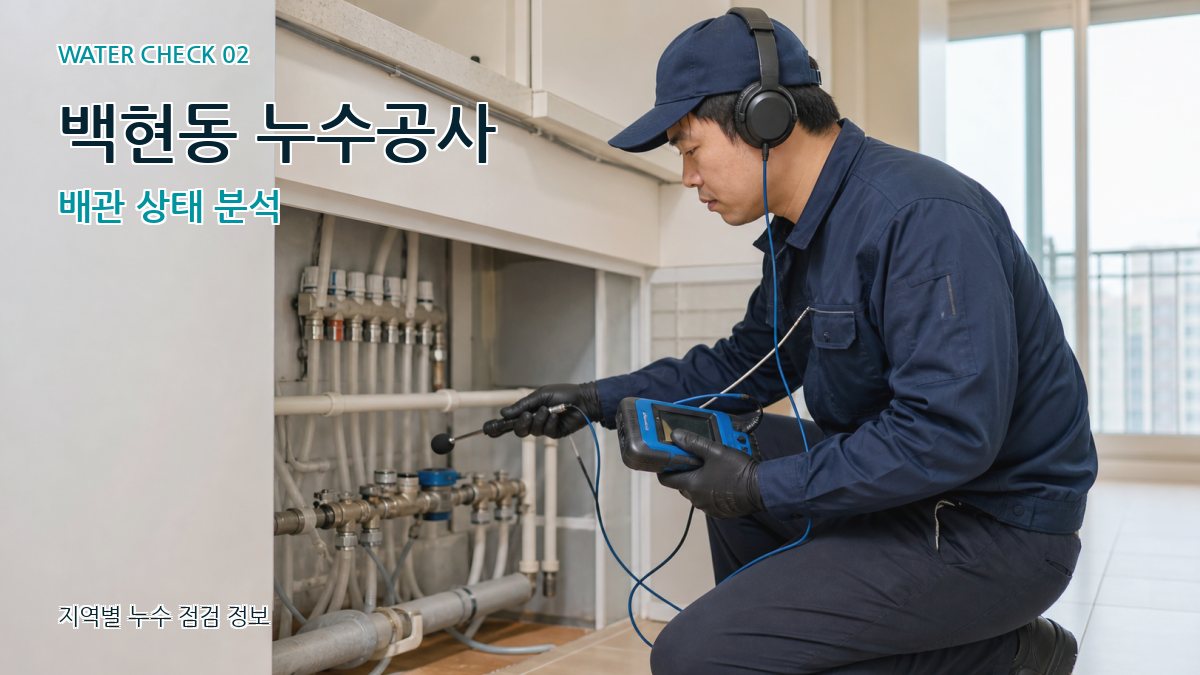 백현동 화장실누수 누수탐지 이미지