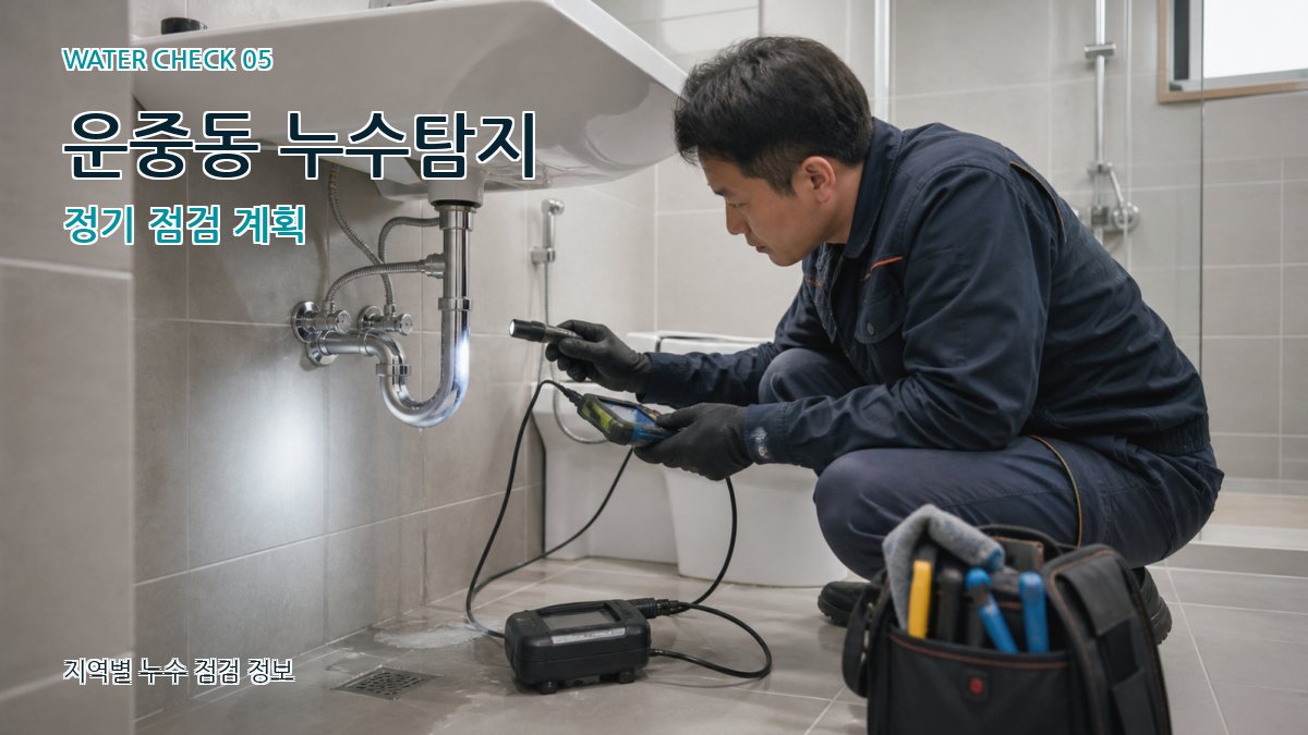 운중동 누수공사 누수탐지 이미지