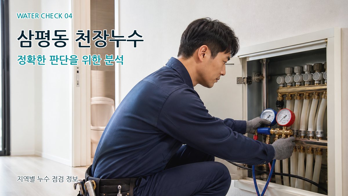 삼평동 천장누수 정확한 판단을 위한 분석