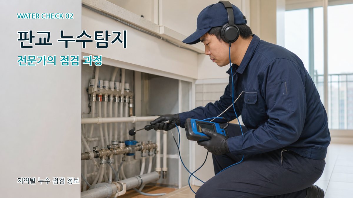 판교 누수탐지 전문가의 점검 과정