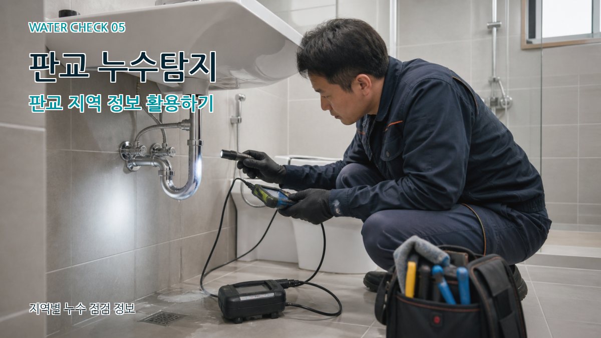 판교 누수탐지 판교 지역 정보 활용하기