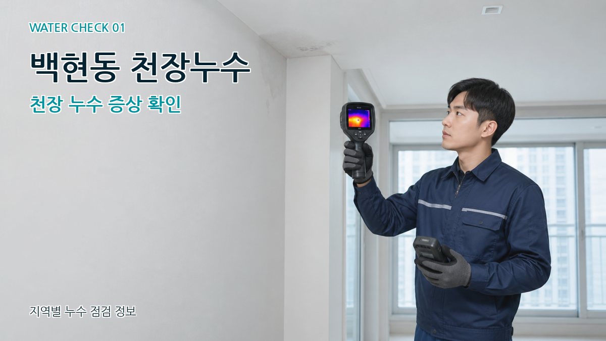 백현동 천장누수 천장 누수 증상 확인