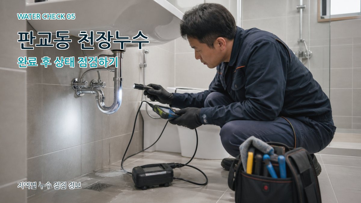 판교동 누수공사 누수탐지 이미지