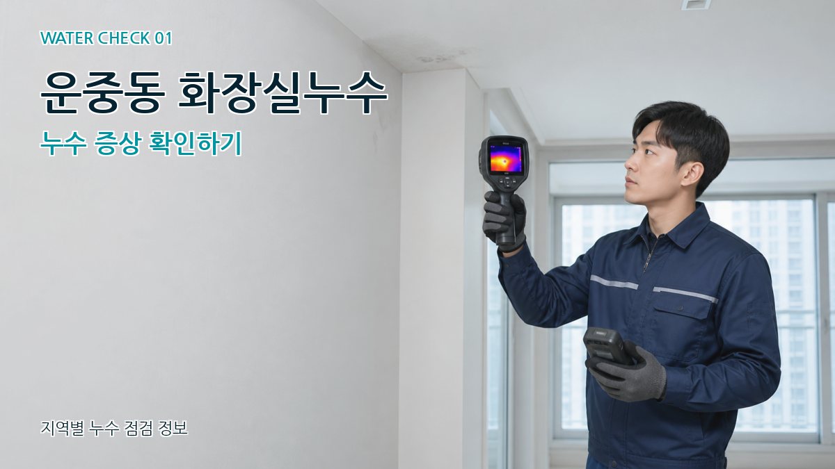 운중동 아파트누수 누수탐지 이미지