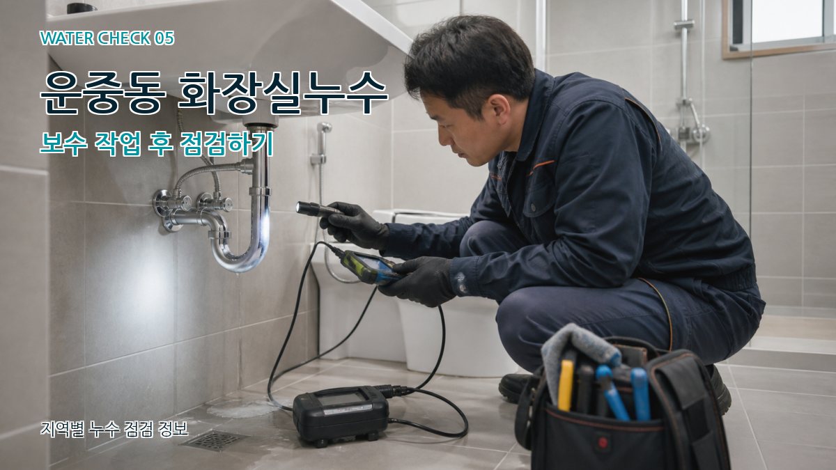 운중동 누수공사 누수탐지 이미지