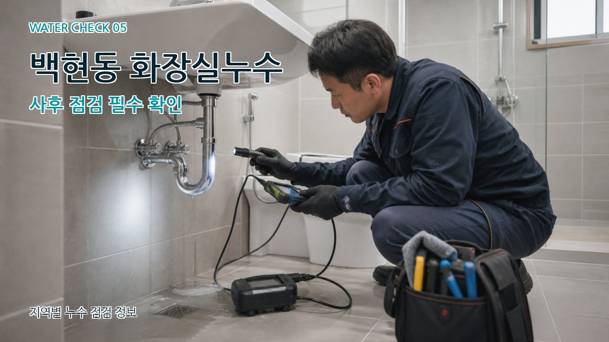 백현동 누수공사 누수탐지 이미지