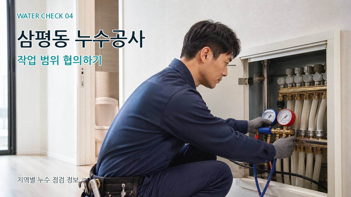 삼평동 누수탐지 누수탐지 이미지