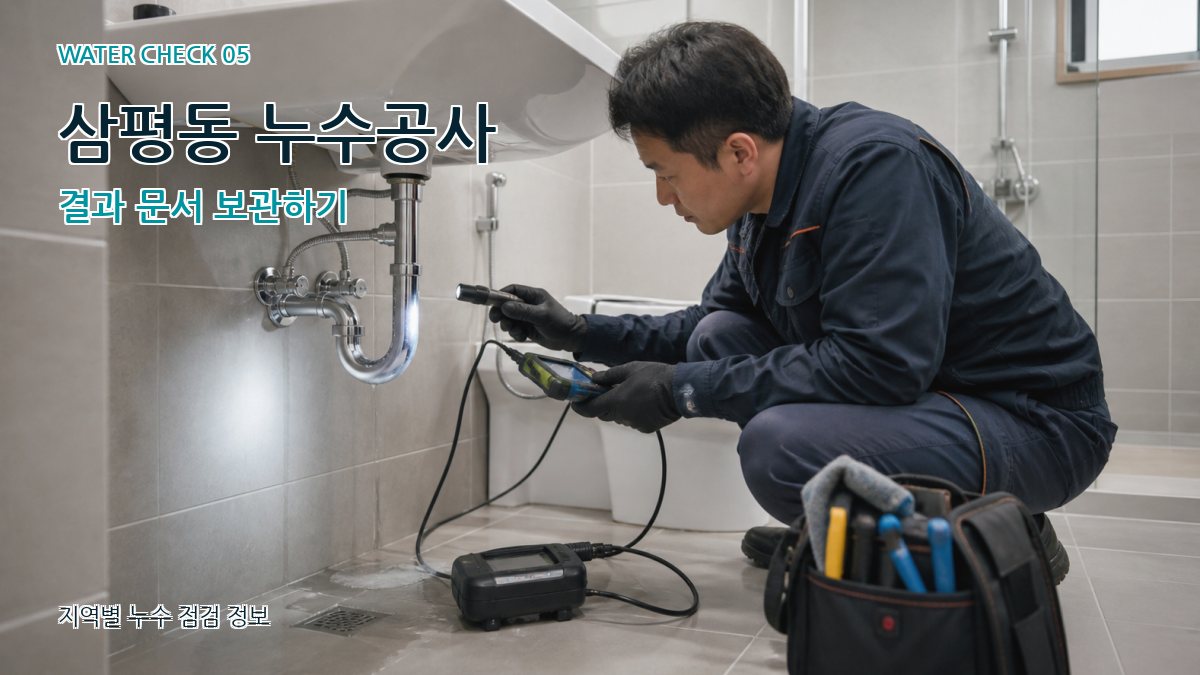 삼평동 누수공사 누수탐지 이미지