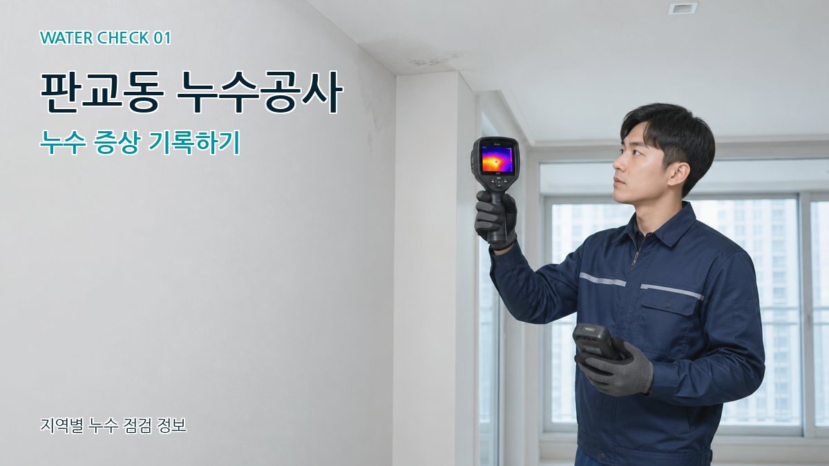 판교동 아파트누수 누수탐지 이미지