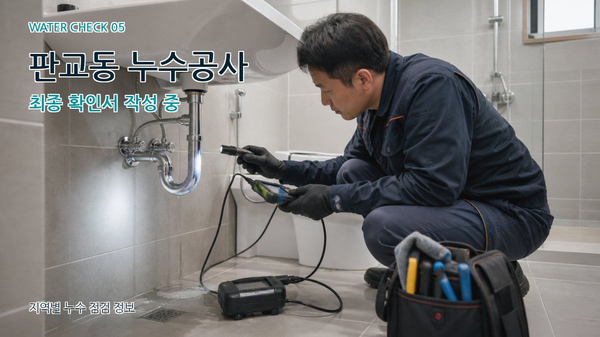 판교동 누수공사 누수탐지 이미지