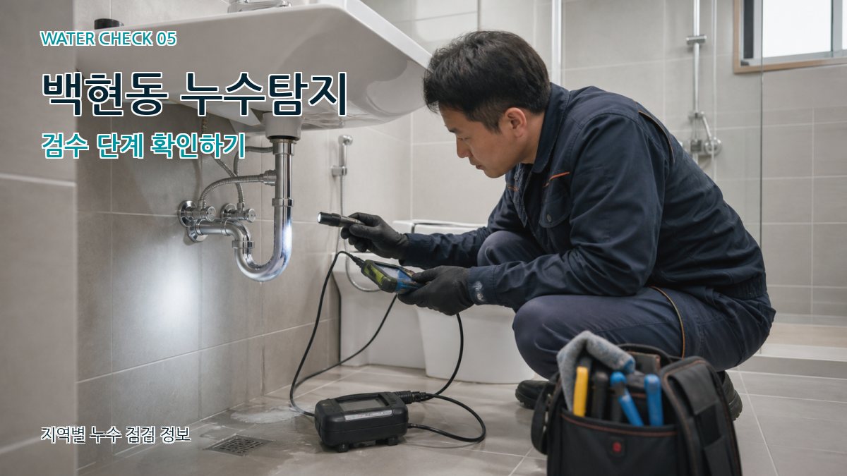 백현동 누수공사 누수탐지 이미지